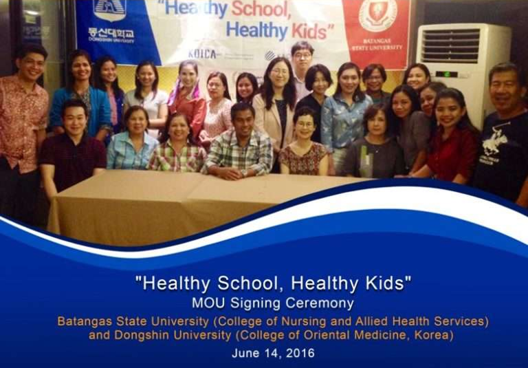 BatStateU Signs MOU with Dongshin University- College of Oriental Medicine, South Korea