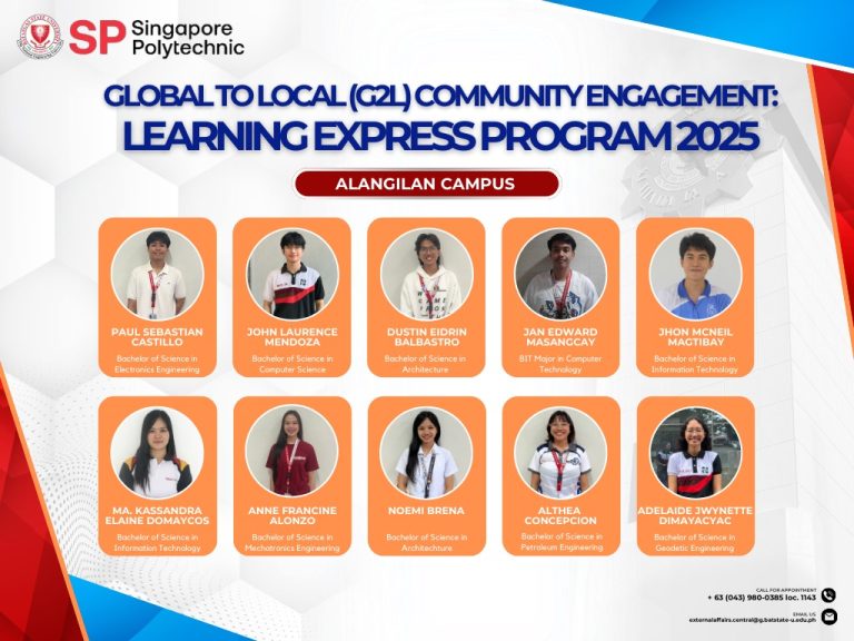 #LOOK: The participating students of BatStateU The NEU in the Global to Local (G2L) Community Engagement: Learning Express Program 2025